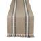 DII® 72" Dobby Striped Fringe Ribbed Table Runner